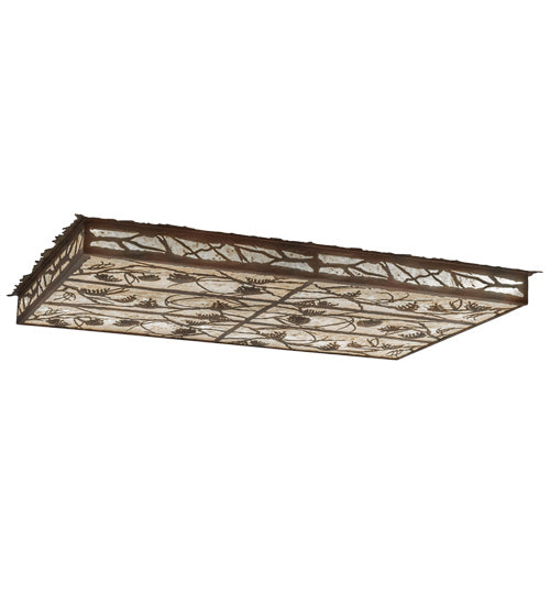 Meyda Tiffany 164127 LED Flushmount, Rust & Wrought Iron