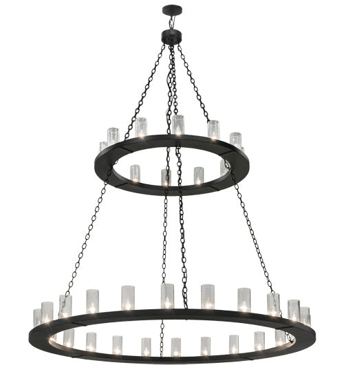 Meyda Tiffany 164615 36 Light Chandelier, Textured Black