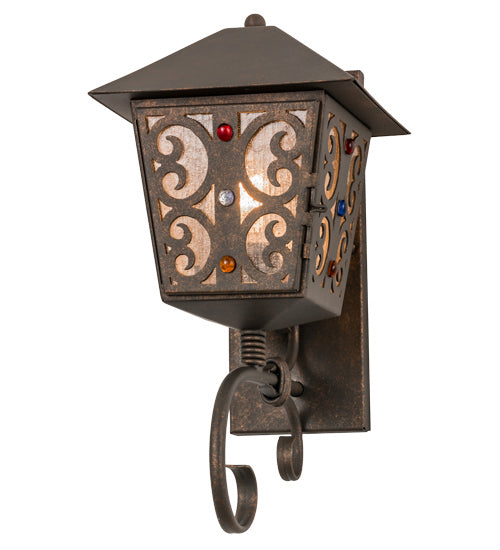 Meyda Tiffany 164817 One Light Wall Sconce, Gilded Tobacco