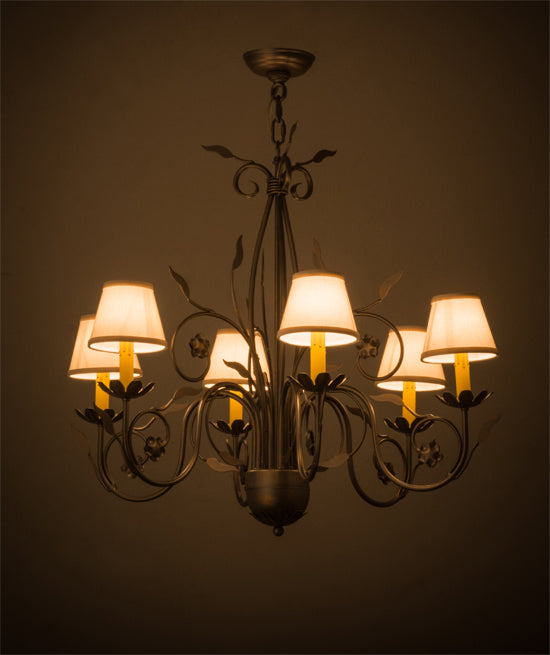Meyda Tiffany 165072 Six Light Chandelier, French Bronze