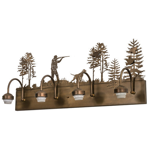 Meyda Tiffany 165086 Four Light Vanity Hardware, Antique Copper