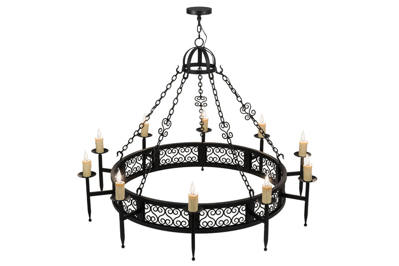 Meyda Tiffany 165221 Ten Light Chandelier, Black