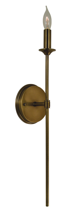 Framburg 4691 AB One Light Wall Sconce, Antique Brass
