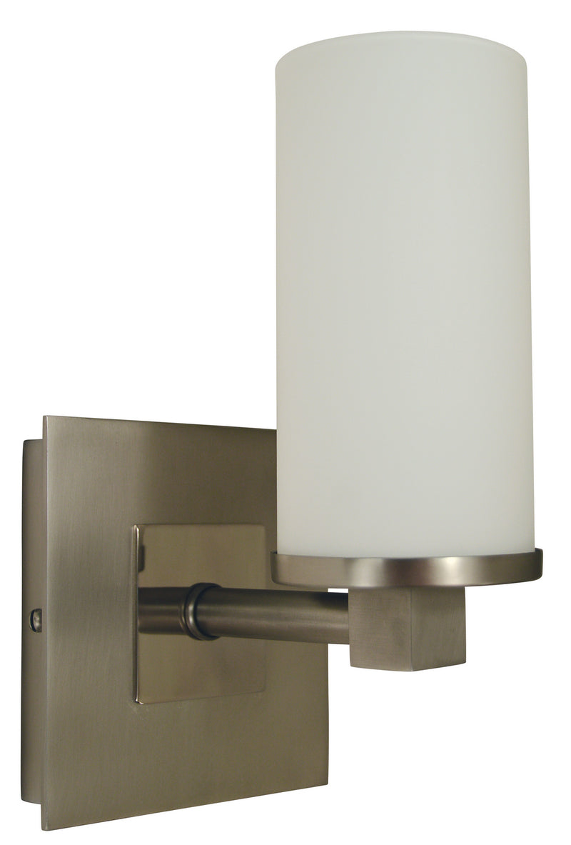 Framburg 4731 SP/PN One Light Wall Sconce, Satin Pewter w/Polished Nickel