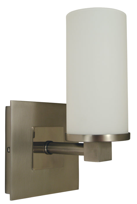 Framburg 4731 SP/PN One Light Wall Sconce, Satin Pewter w/Polished Nickel