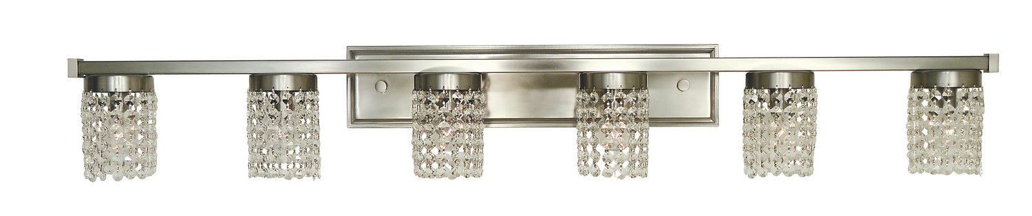 Framburg 4746 BN Six Light Wall Sconce, Brushed Nickel