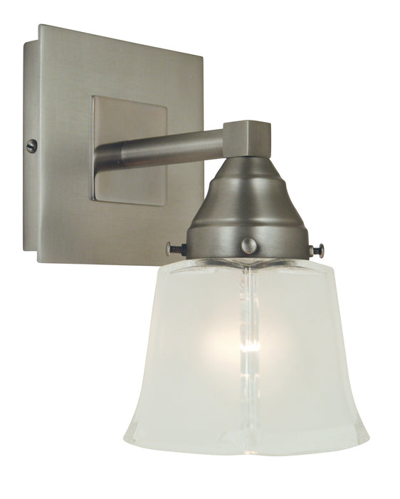 Framburg 4771 SP/PN One Light Wall Sconce, Satin Pewter w/Polished Nickel