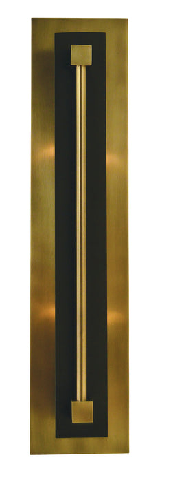 Framburg 4802 AB/MBLACK Two Light Wall Sconce, Antique Brass w/Matte Black