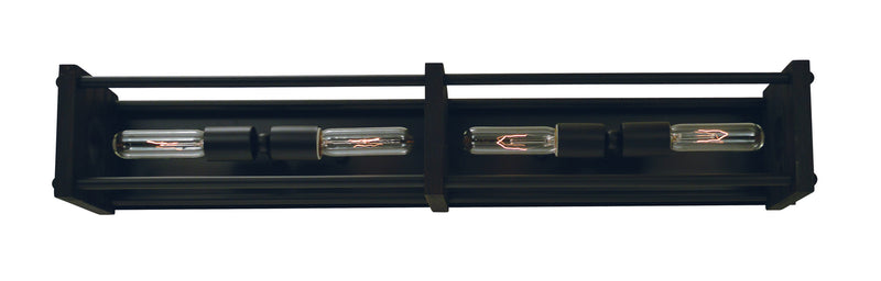 Framburg 5534 MBLACK Four Light Wall Sconce, Matte Black