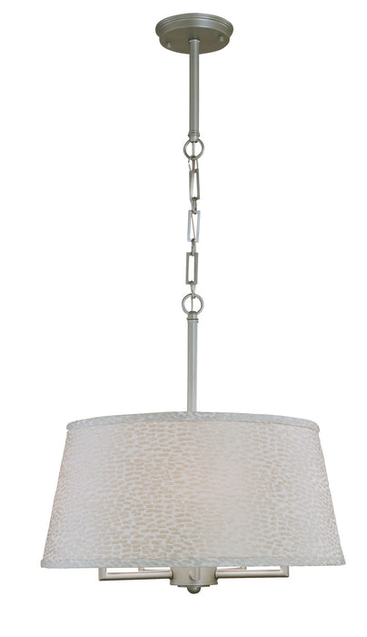 Framburg 5545 SP Five Light Chandelier, Satin Pewter