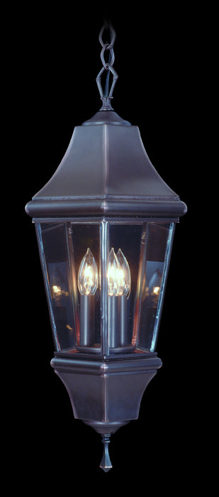 Framburg 8738 IRON Three Light Exterior Ceiling Mount, Iron