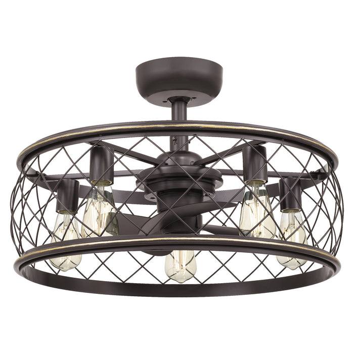 Quoizel RDY3122PN Five Light Fandelier, Palladian Bronze