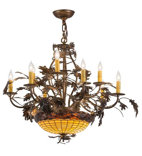 Meyda Tiffany 165485 11 Light Chandelier, Antique Copper