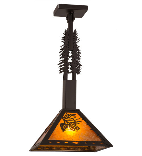 Meyda Tiffany 165542 One Light Pendant, Oil Rubbed Bronze