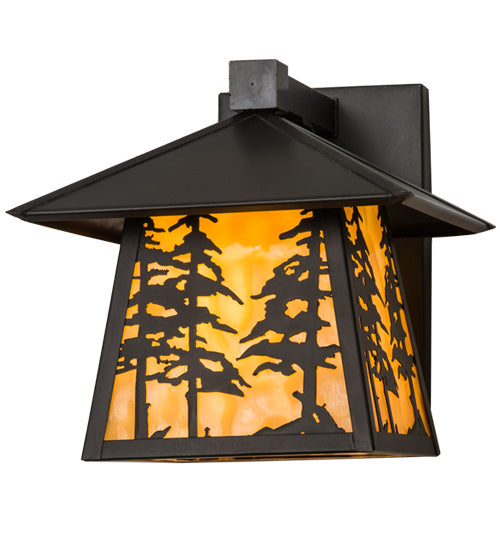 Meyda Tiffany 165573 One Light Wall Sconce, Craftsman Brown