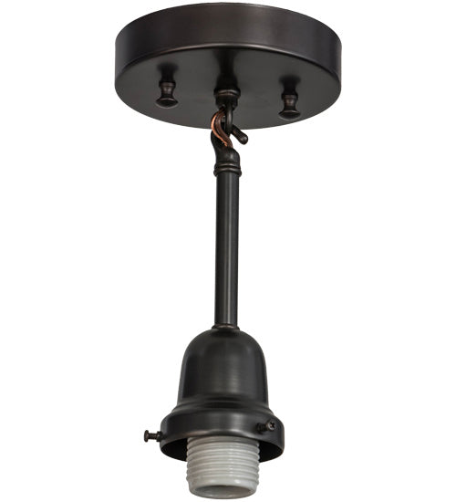Meyda Tiffany 165816 One Light Pendant Hardware, Craftsman Brown