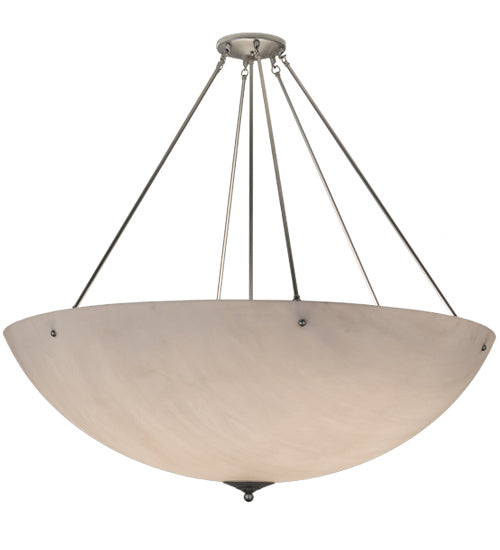 Meyda Tiffany 165867 Eight Light Semi-Flushmount, Nickel