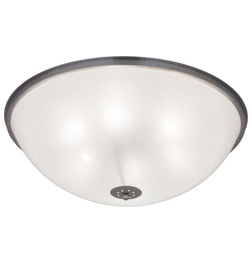Meyda Tiffany 166061 Six Light Flushmount, Brushed Stainless Steel