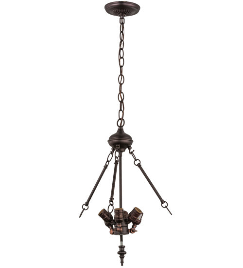 Meyda Tiffany 166132 Six Light Pendant Hardware, Mahogany Bronze