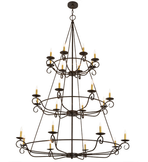 Meyda Tiffany 166524 24 Light Chandelier, Delmonico Bronze