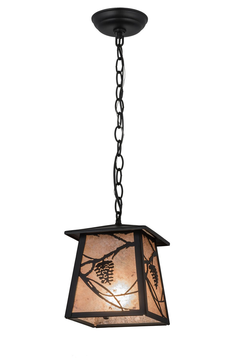 Meyda Tiffany 166557 One Light Pendant, Textured Black