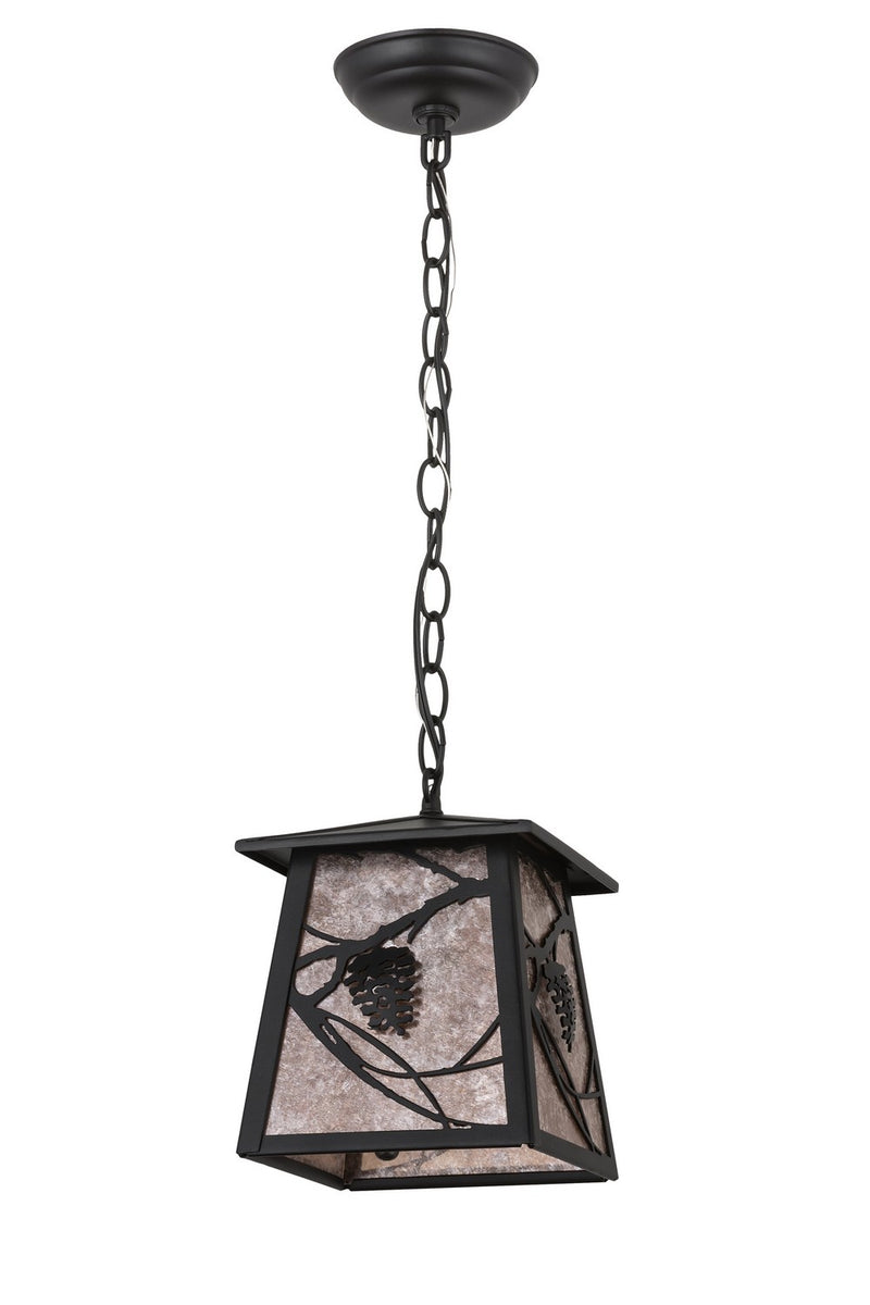 Meyda Tiffany 166557 One Light Pendant, Textured Black