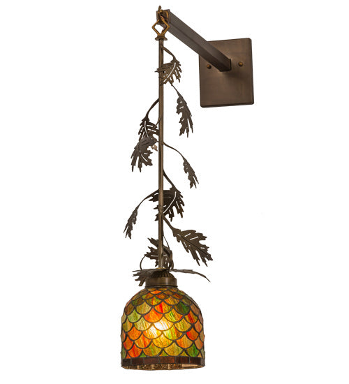 Meyda Tiffany 167468 One Light Wall Sconce, Antique Copper