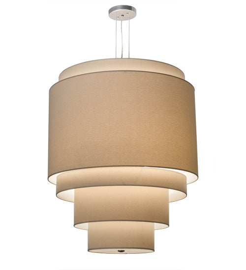 Meyda Tiffany 168312 Four Light Pendant, Nickel