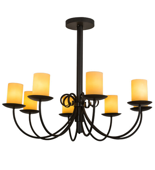 Meyda Tiffany 168314 Eight Light Chandelier, Timeless Bronze