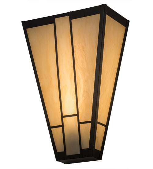 Meyda Tiffany 169066 One Light Wall Sconce, Craftsman Brown