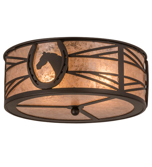Meyda Tiffany 169866 Two Light Flushmount, Oil Rubbed Bronze