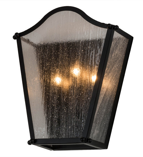 Meyda Tiffany 170629 Three Light Wall Sconce, Blackwash