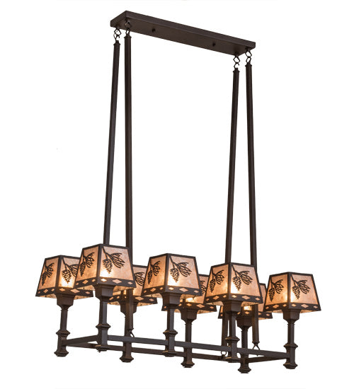 Meyda Tiffany 170354 Eight Light Chandelier, Cafe Noir