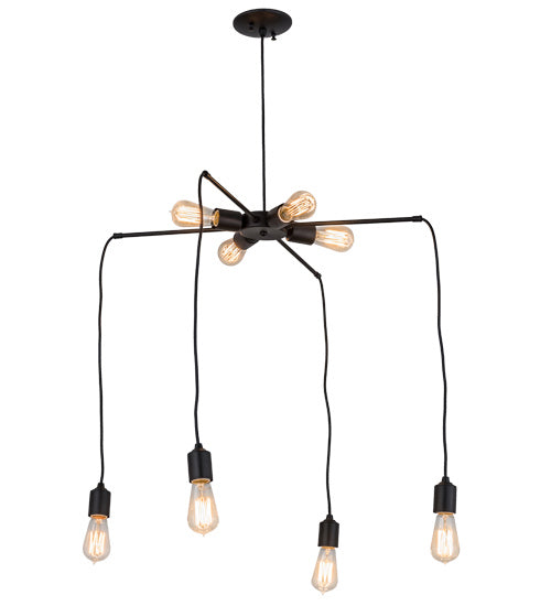 Meyda Tiffany 170890 Eight Light Chandelier, Black