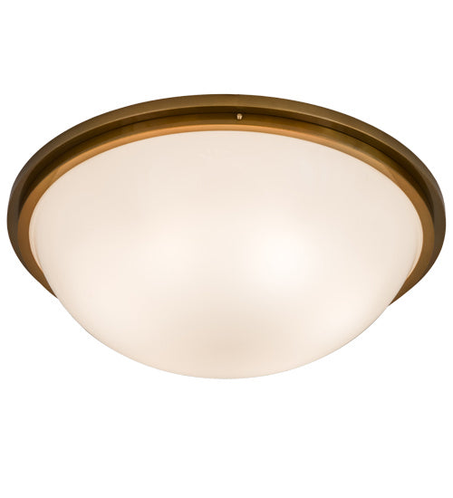 Meyda Tiffany 171109 Six Light Flushmount, Buttered Brass