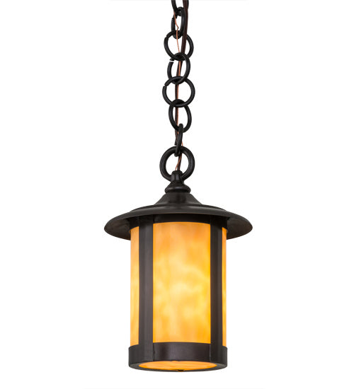 Meyda Tiffany 171731 One Light Mini Pendant, Craftsman Brown