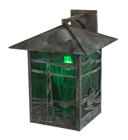 Meyda Tiffany 172099 One Light Wall Sconce, Verdigris