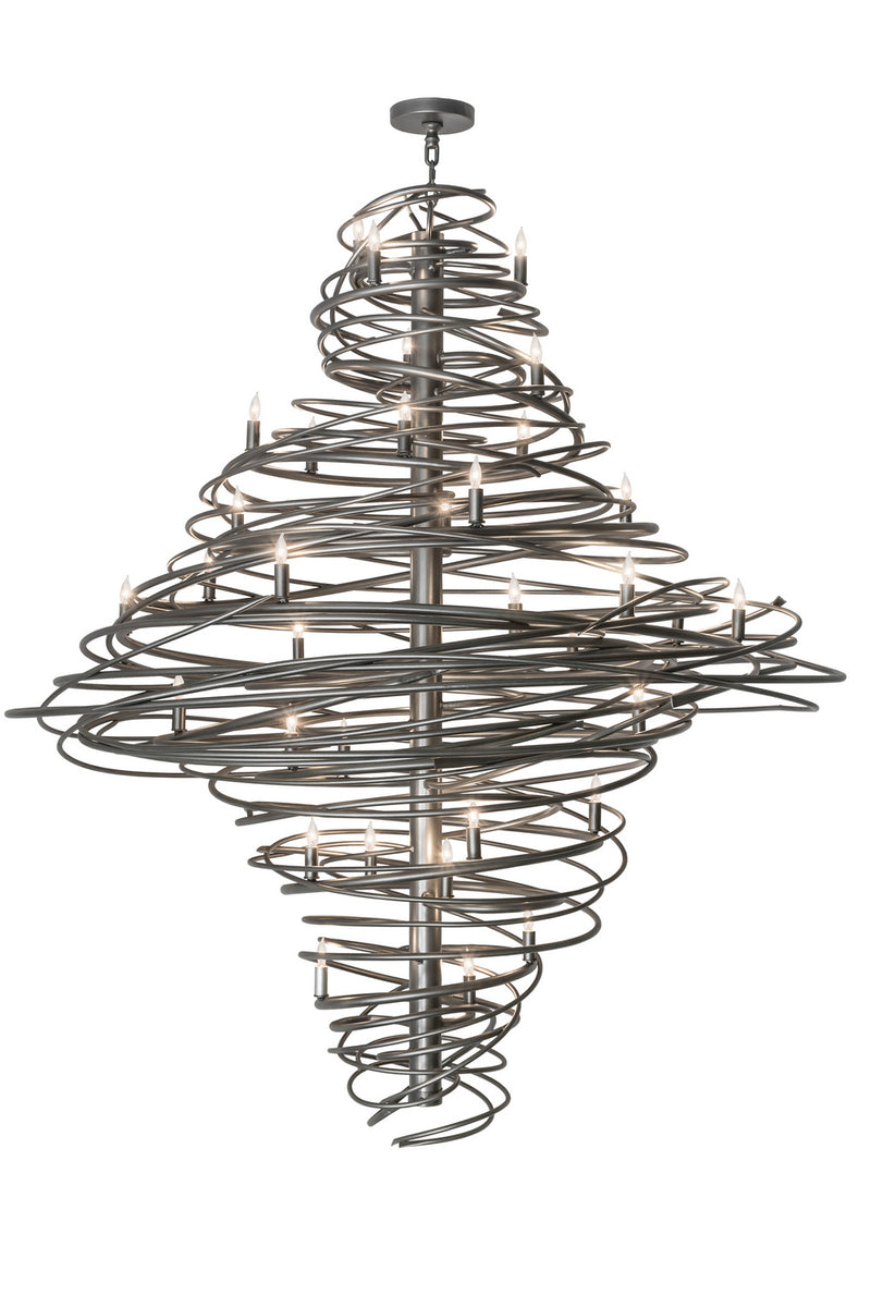 Meyda Tiffany 172410 36 Light Chandelier, Pewter