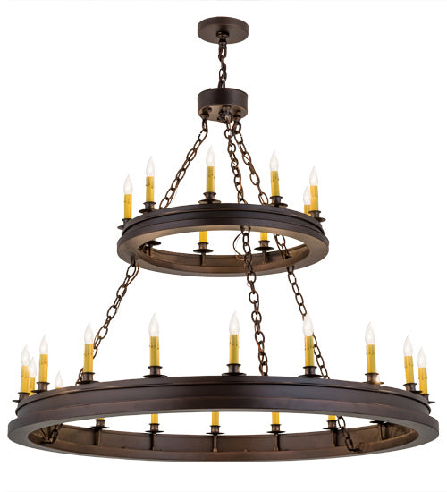 Meyda Tiffany 172677 27 Light Chandelier, Mahogany Bronze