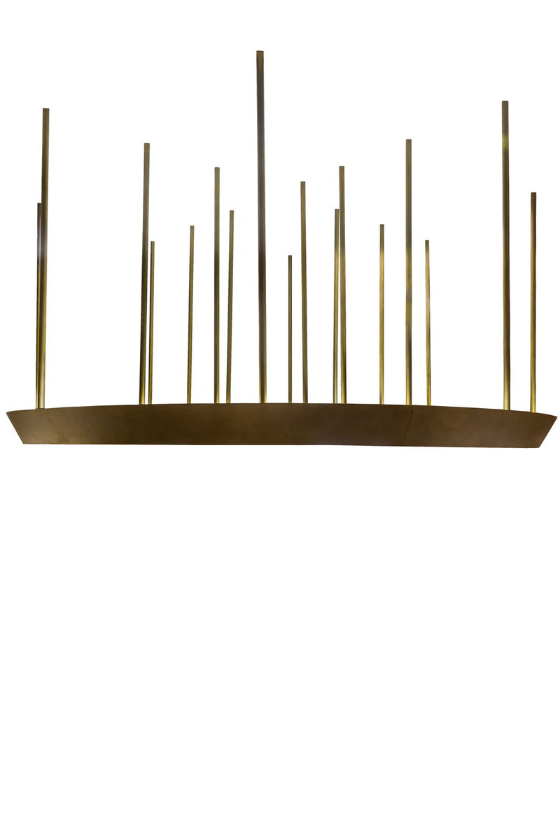 Meyda Tiffany 172709 LED Pendant, Gold Matte