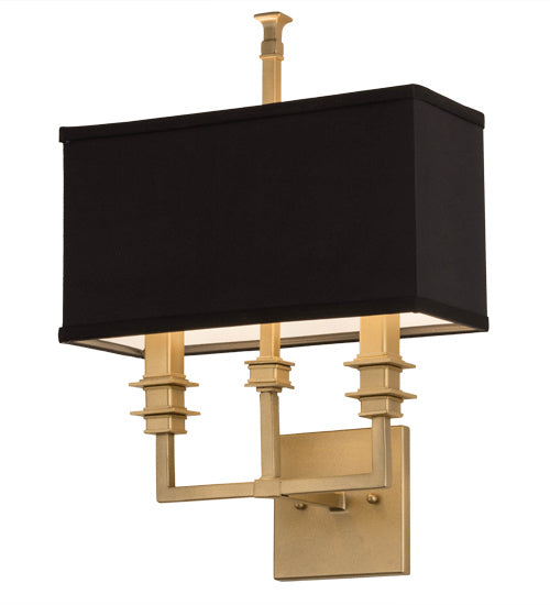 Meyda Tiffany 172801 Two Light Wall Sconce, Gold Metallic High Gloss