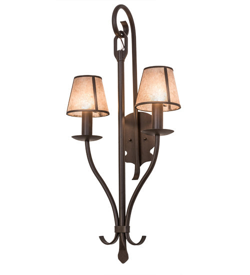 Meyda Tiffany 173510 Two Light Wall Sconce, Cafe Noir