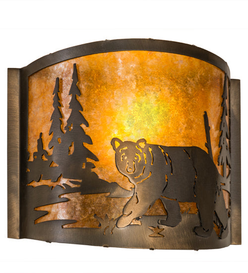 Meyda Tiffany 174065 One Light Wall Sconce, Antique Copper