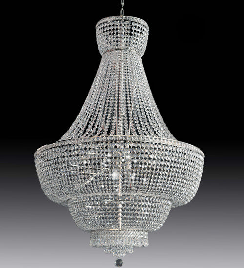 Meyda Tiffany 174419 Eight Light Chandelier, Chrome,Crystal