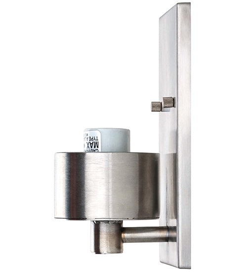 Meyda Tiffany 175654 One Light Wall Sconce, Stainless Steel