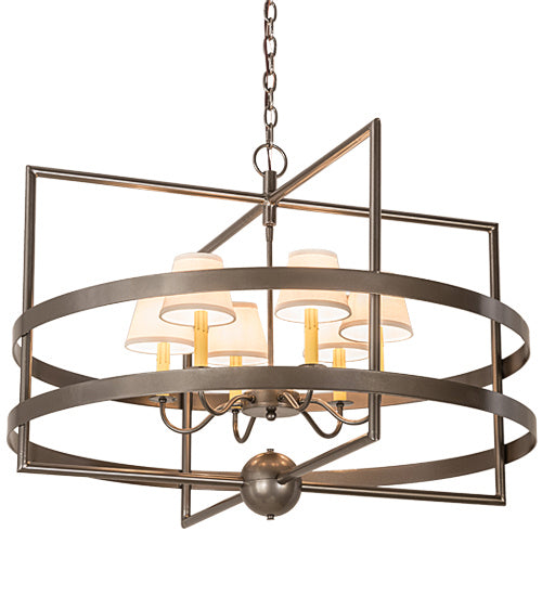 Meyda Tiffany 175746 Six Light Pendant, Bronze Metallic