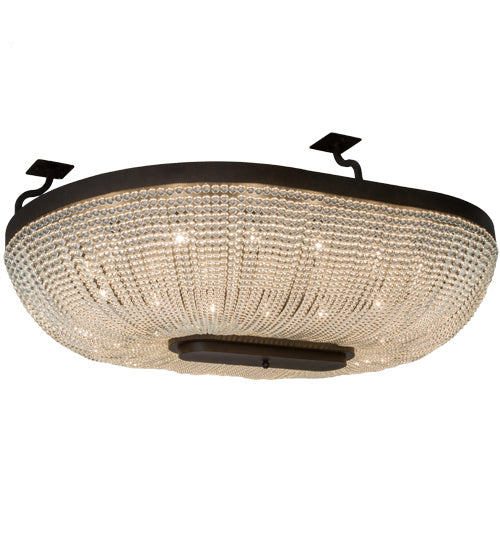 Meyda Tiffany 179051 14 Light Semi-Flushmount, Chestnut