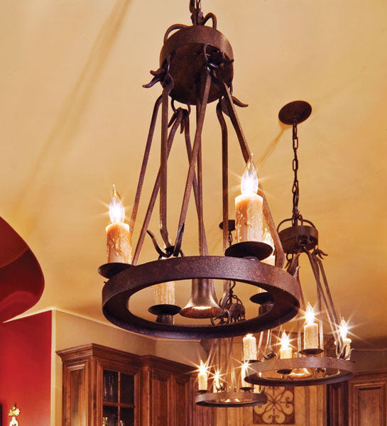 Meyda Tiffany 179978 Five Light Chandelier, Cajun Spice