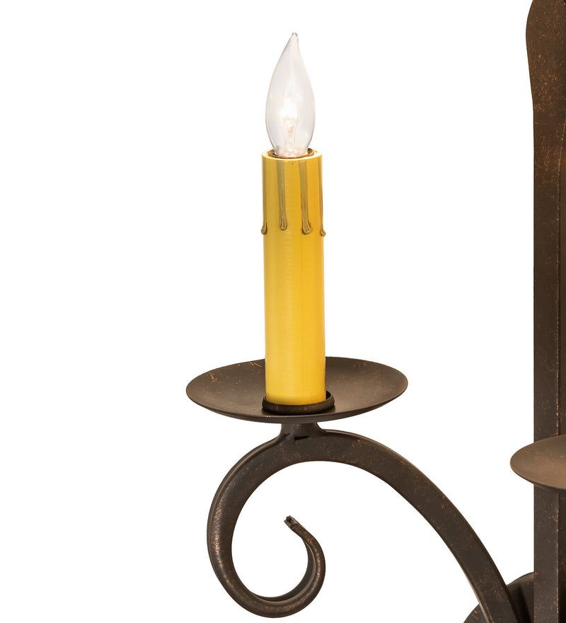 Meyda Tiffany 180721 Two Light Wall Sconce, Gilded Tobacco