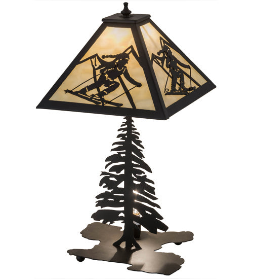 Meyda Tiffany 181467 Two Light Table Lamp, Oil Rubbed Bronze